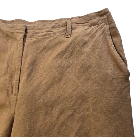 J.Jill Womens Large Wide-Leg Trousers Linen Blend Pants Pockets - Picture 9 of 16